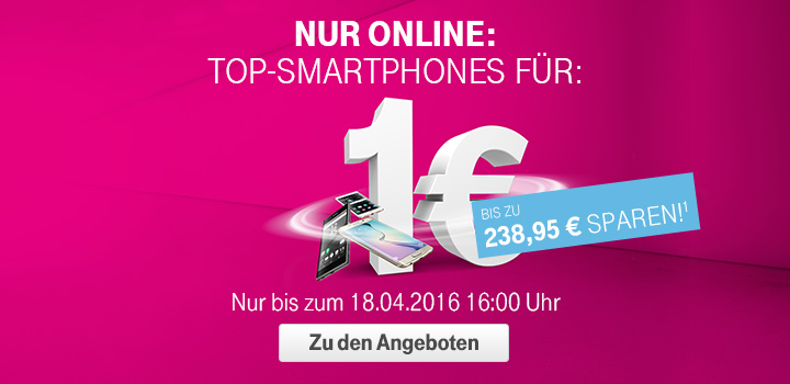 Aktion: Top-Smartphones fr 1 Euro vermitteln