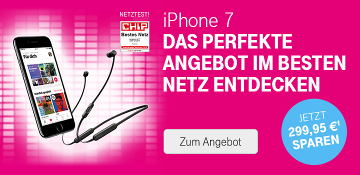 Apple iPhone 7/7 Plus zum Sonderpreis + BeatsX Kopfhrer fr 0 