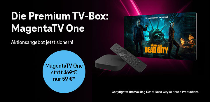 MagentaTV One fr 59 € statt 169 € nur bis 08.02.
