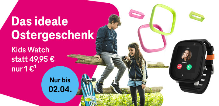Kids Watch Exklusiv online Osteraktion: Fr nur 1 € und 3 Monate Grundpreis sparen