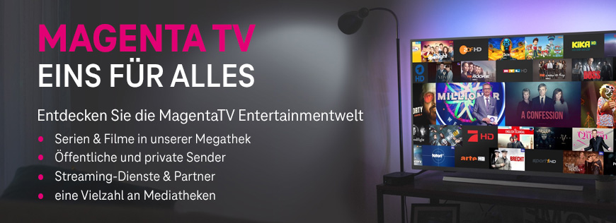MagentaTV Entertainmentwelt  Mediathek, Megathek und vieles mehr!