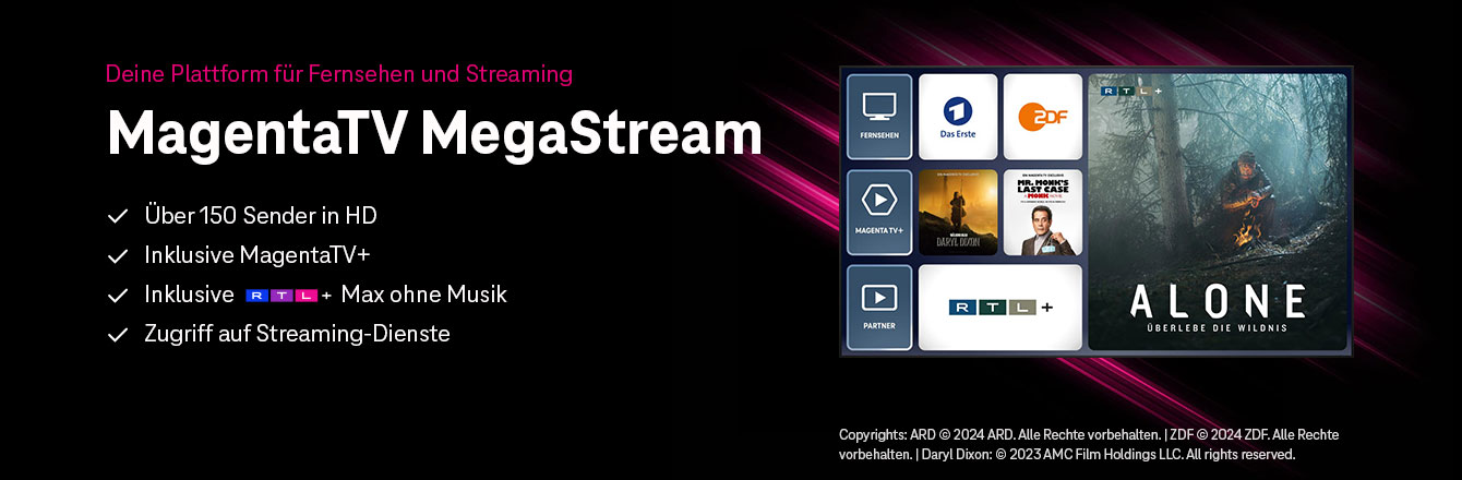 MagentaTV MegaStream - Die ganze Welt der Streaming-Anbieter