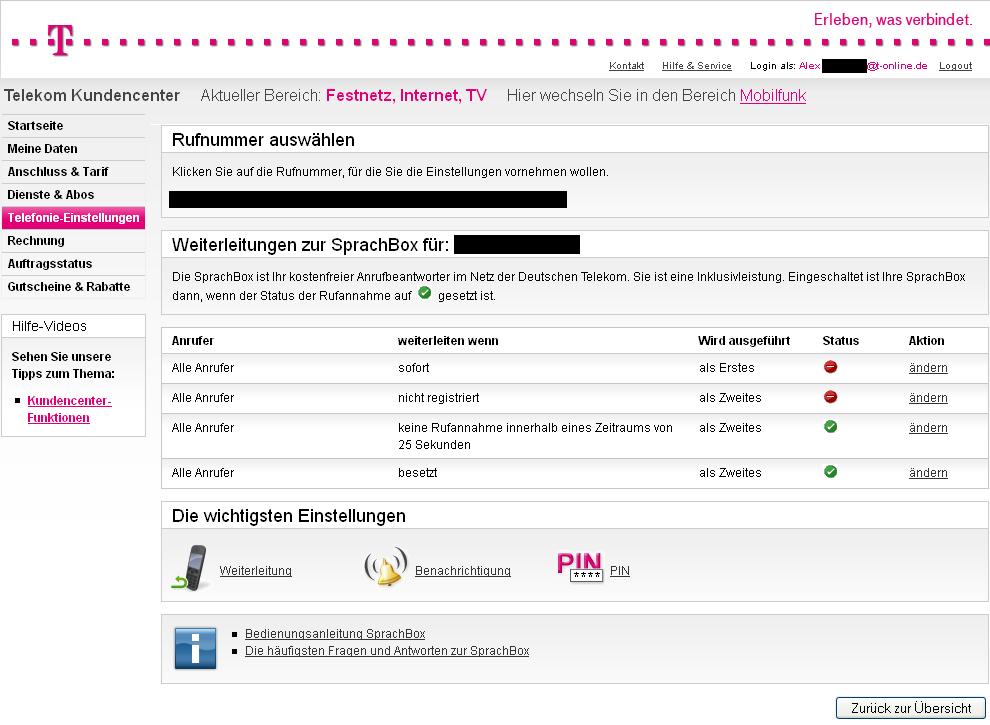 Mailbox nummer mobile ausland t Hilfe &