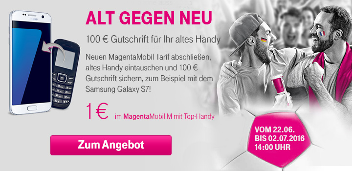 Alt gegen Neu - 100 Euro Gutschrift fr altes Handy