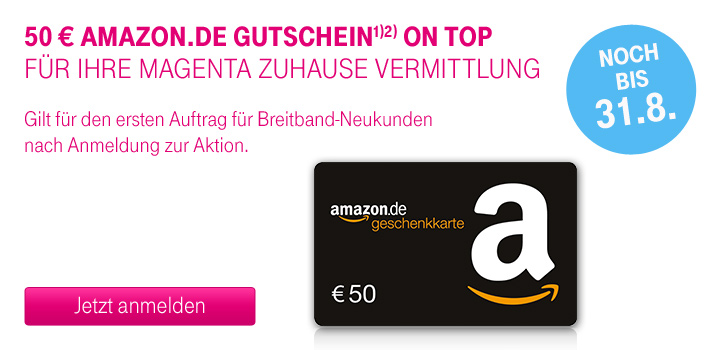 Nur noch wenige Tage: 50  Amazon.de Gutschein fr die erste Vermittlung im August