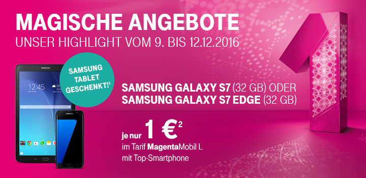 Samsung Galaxy S7 und S7 edge mit Tablet sichern