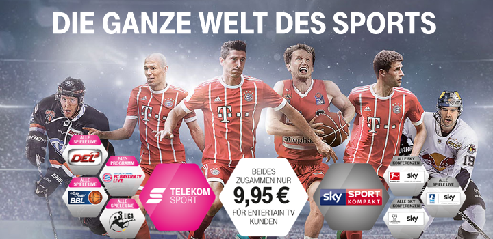 Telekom Sport mit Sky Sport Kompakt