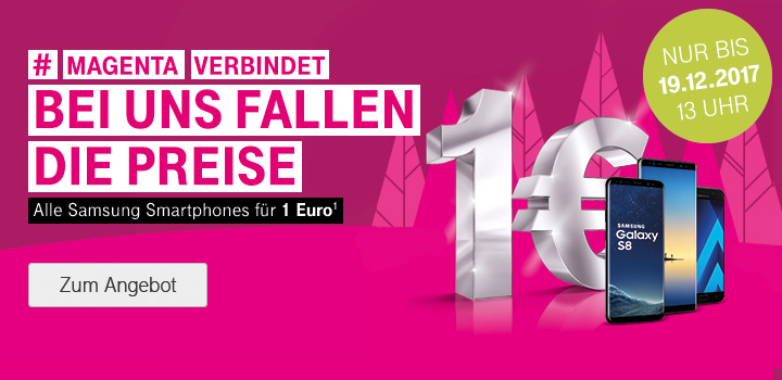 Alle Samsung Smartphones ab 1 Euro in MagentaMobil Tarifen