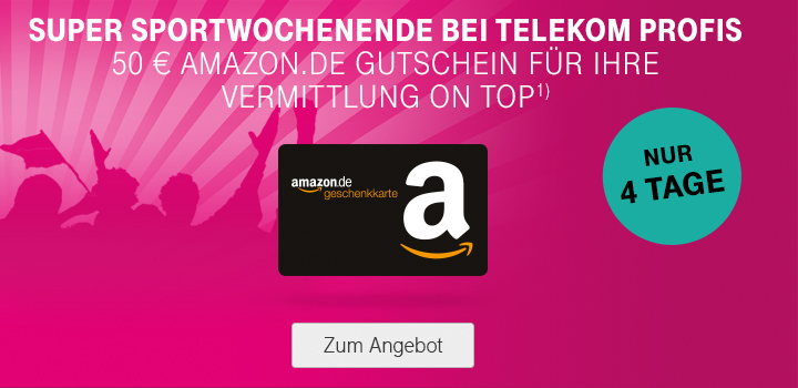 Super Sportwochenende – 50 € Amazon.de-Gutschein sichern