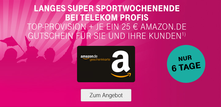 Top-Provision und Amazon.de-Gutschein on top