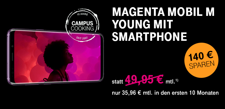 140 Euro sparen - MagentaMobil M Young mit Smartphone