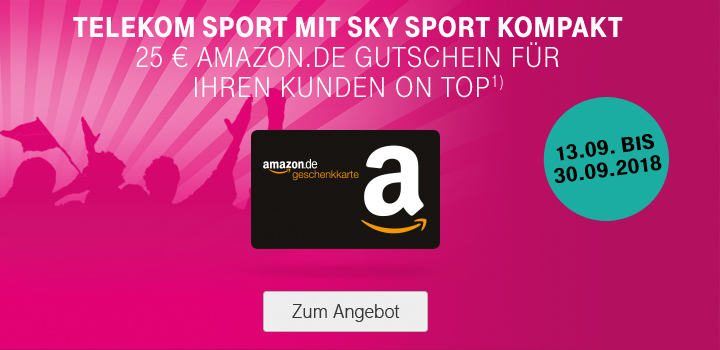 25 € Amazon.de-Gutschein für Ihre Kunden oben drauf