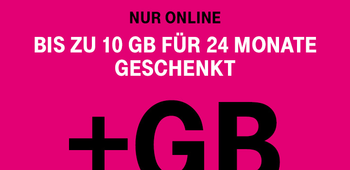 MagentaMobil und Family Cards - Bis zu 10 GB Highspeed-Volumen fr 24 Monate