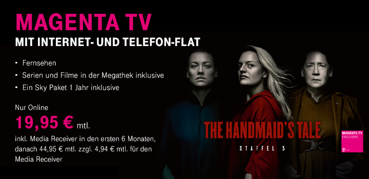 MagentaTV mit Internet- und Telefon-Flat - Schon ab 19,95 € im Monat