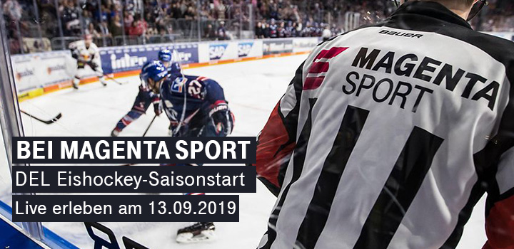 MagentaSport - Deutschen Eishockey Liga Konferenz am 13.09.2019 kostenfrei für alle Fans