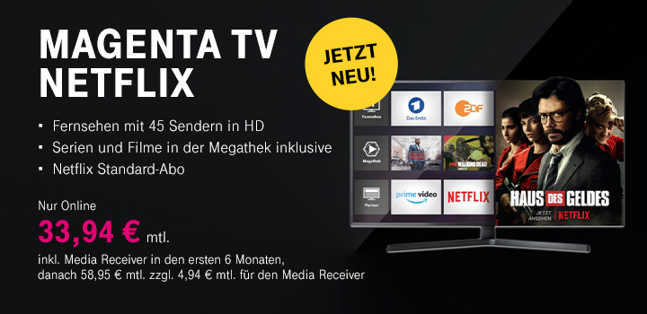 MagentaTV Netflix - Jetzt auch bei Telekom Profis