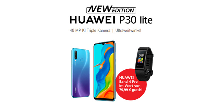 HUAWEI P30 Lite New Edition - HUAWEI Band 4 Pro gratis erhalten