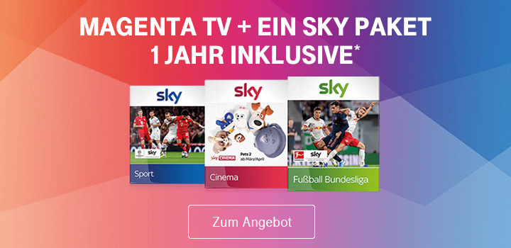 Sky Wunschpaket 1 Jahr inklusive - Jetzt MagentaTV vermitteln