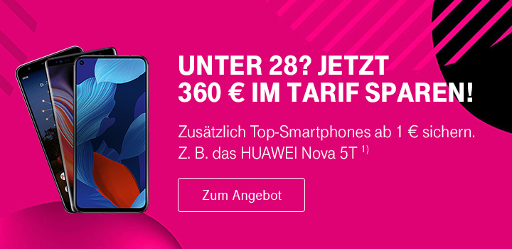 MagentaMobil Young - Top-Smartphones ab 1  sichern