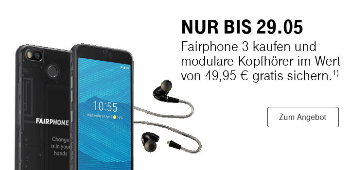Fairphone 3 kaufen und modulare Kopfhörer gratis sichern