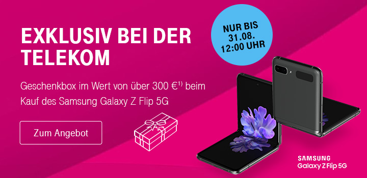 Neues Samsung Galaxy Z Flip 5G bestellen und Geschenkbox sichern