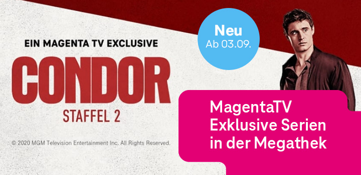MagentaTV - Serienfans aufgepasst - Ab 03.09.2020 NEU in der Megathek