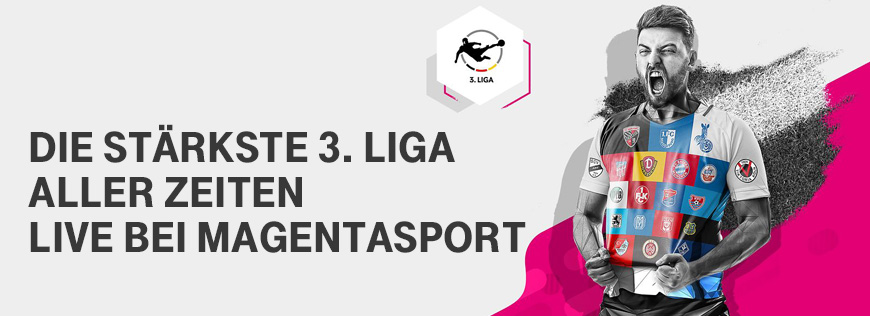 Die strkste 3. Liga aller Zeiten live bei MagentaSport