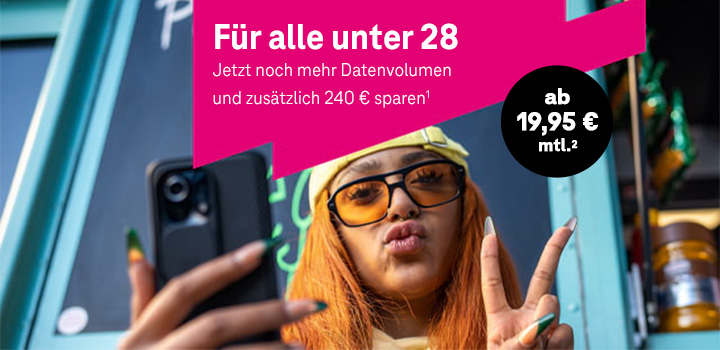 MagentaMobil Young: Grundpreisreduzierung + zustzliches Datenvolumen