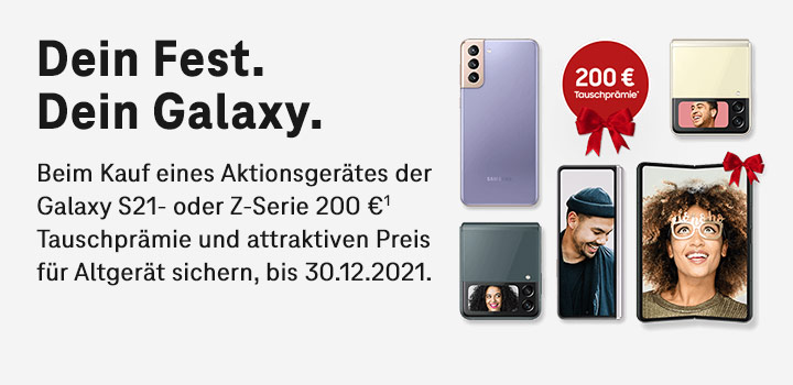 Samsung Galaxy kaufen und 200 € Tauschprämie sichern