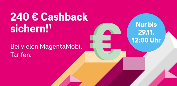 MagentaMobil Cashback 240 € Gutschrift sichern