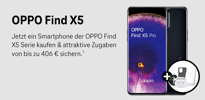 Ein neues OPPO Find X5 bestellen und kostenloses Zubehrset sichern