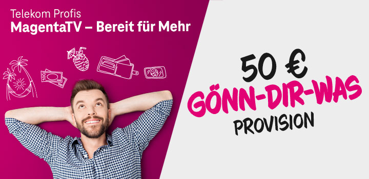 Telekom Profis Aktion – 50 € Gönn-Dir-Was Provision