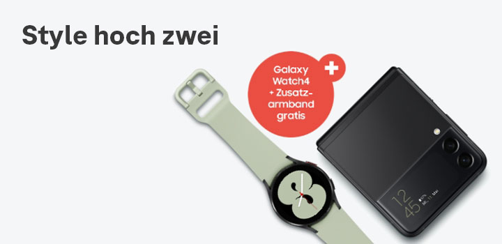 Samsung Galaxy Z Serie - jetzt kostenlose Galaxy Watch4 LTE sichern 
