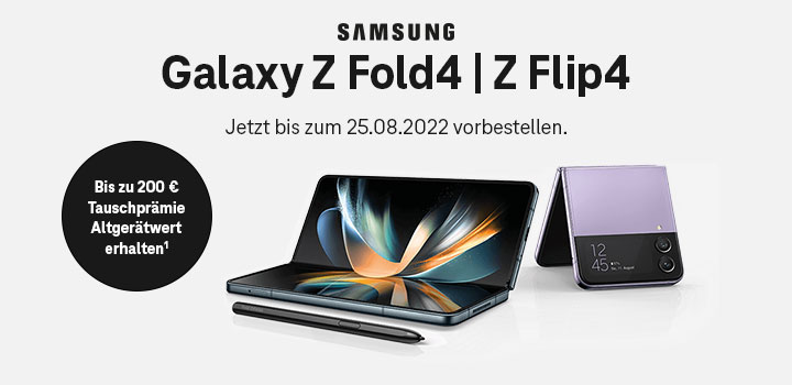 Samsung Galaxy Z-Serie vorbestellen und bis zu 200 € Tauschprämie sichern