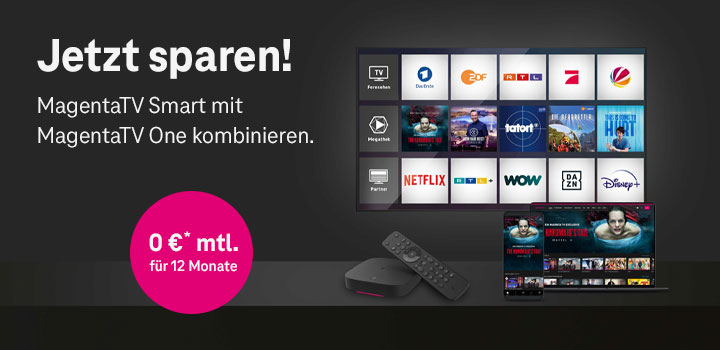 MagentaTV One: Jetzt 12 Monate fr 0 