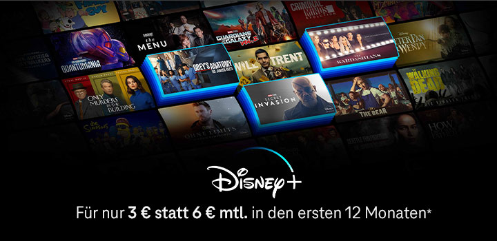 Verlängert bis 04.10.: Disney+ für nur 3 € mtl. streamen 