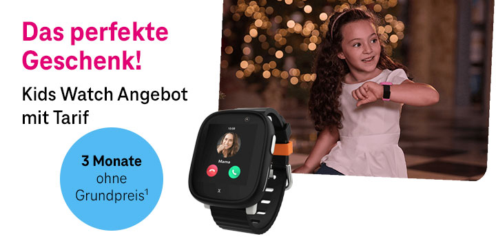 Kids Watch Weihnachtsangebot: 3 Monate ohne Grundpreis