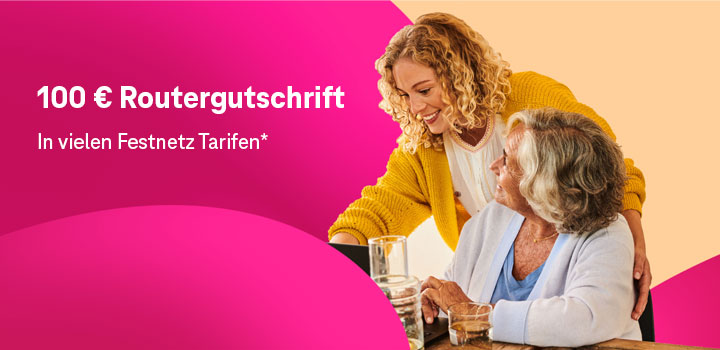 Sie ist wieder da: 100  Routergutschrift