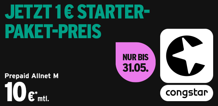 Jetzt neu: Noch mehr Datenvolumen in den congstar Prepaid Allnet Tarifen