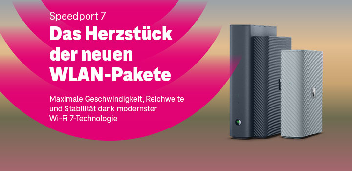 Neue WLAN-Pakete: Der leistungsstarke Speedport 7 Router ist da!<br />
