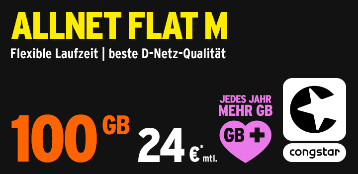 congstar Winteraktion: Allnet Flat Tarife f�r g�nstige Konditionen