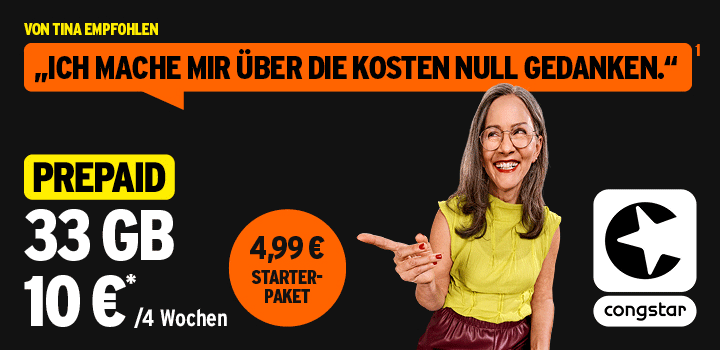 congstar Prepaid: mehr Datenvolumen in allen Tarifen<br />
