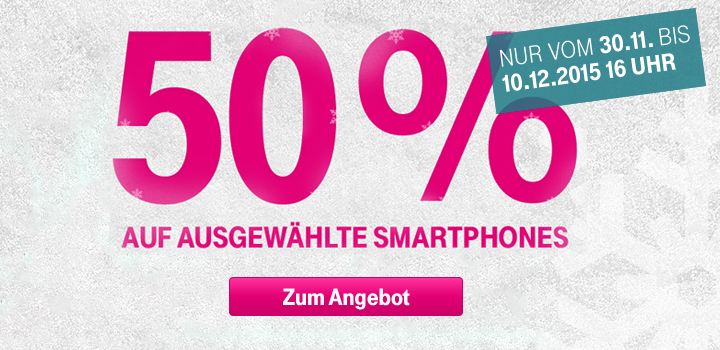 50% Rabatt bei ausgewhlten Smartphones