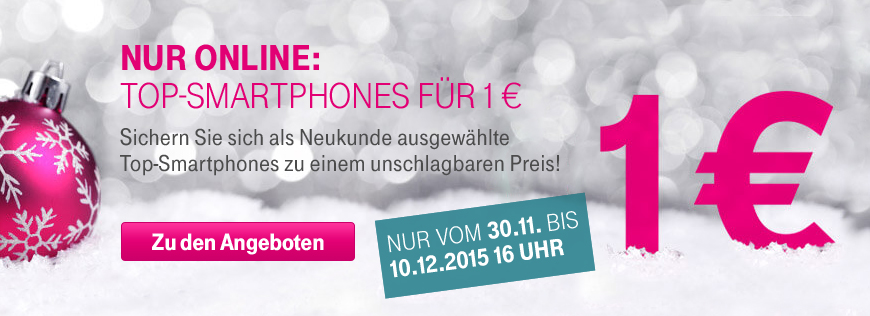 Top-Smartphones für 1 Euro