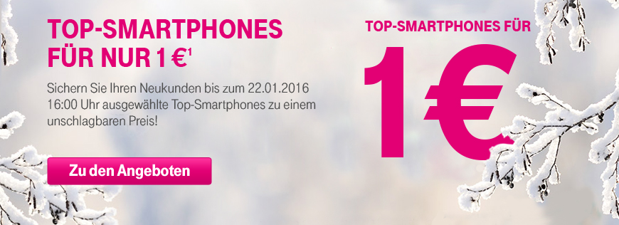 Top-Smartphones für 1€