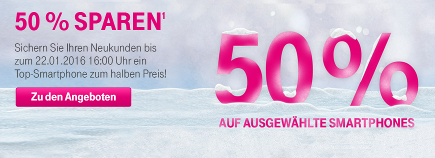 50% auf ausgewhlte Smartphones