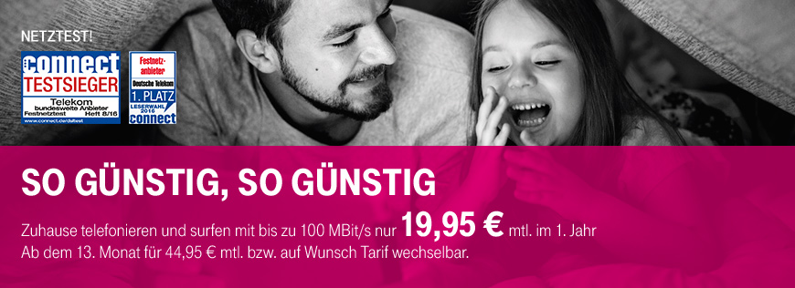 MagentaZuhause für nur 19,95 € mtl. im 1. Jahr