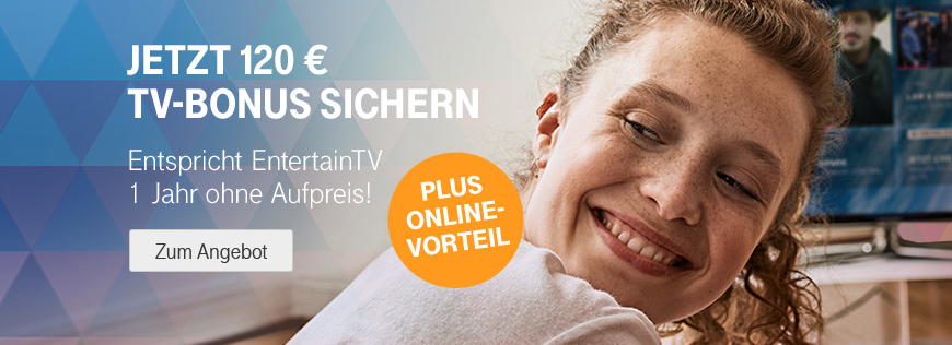 MagentaZuhause EntertainTV: Ab sofort mit 120 Euro Gutschrift 