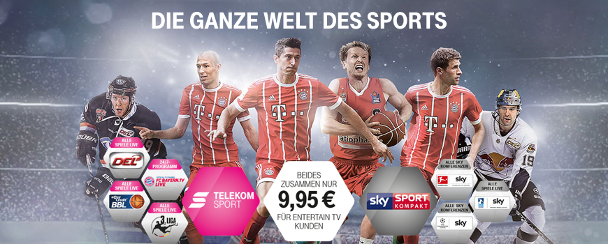 Telekom Sport mit Sky Sport Kompakt