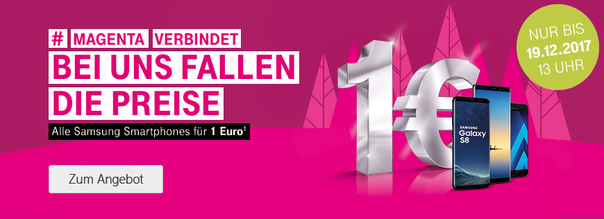 Alle Samsung Smartphones ab 1 Euro in MagentaMobil Tarifen